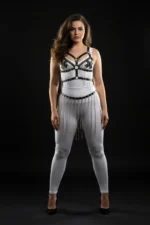 Zincir Detaylı Siyah Büyük Beden Deri Etek ve Aksesuar SH496 - Image 3