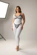 Plus Size Black Women's Harness Set Elastic Fancy Accessory - SH555 - Image 2