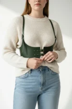 Plus Size Khaki Women's Belt Shoulder Strap Corset Harness - SH605 - Image 3