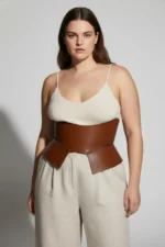 Plus Size Women's Belt Corset Style Wide Waist Shaper - SH611 - Image 5