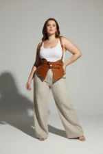 Plus Size Women's Belted Shoulder Strap Corset Design - SH616 - Image 4