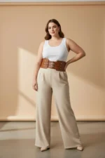 Plus Size Women's Belt Three Buckle Wide Corset Waist Accent - SH618 - Image 2