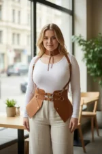 Plus Size Women's Leather Corset Belt Strap Body Accessory - SH622 - Image 6