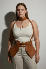 Plus Size Women's Leather Corset Belt Strap Body Accessory - SH622 - Image 10