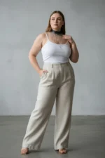 Plus Size Black Women's Belt with Chain Detail Maximalist Design - SH629 - Image 2