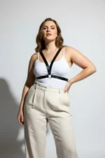 Plus Size Black Women's Leather Belt Harness Style Outfit Complementary - SH633 - Image 4