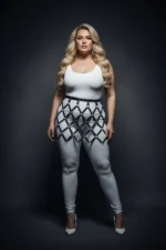 Siyah Büyük Beden Halka Detaylı Harness Aksesuarlı Deri Etek SH696 - Image 3