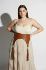 Plus Size Women's Belt Wide Corset Design with Tassel Detail - SH788 - Image 4