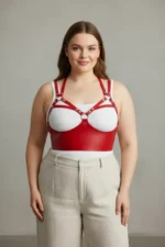 Plus Size Red Women's Belt Stylish Leather Body Accessory - SH872 - Image 2