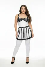 Siyah Deri Kemerli Büyük Beden Harness Etek Aksesuarı SH899