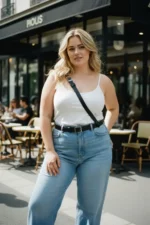 Plus Size Black Women's Leather Belt Body Accessory Style Strappy Model - SH917 - Image 4