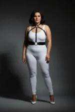Plus Size Black Women's Harness Set Leather Body Accessory Stylish Outfit Complement - SH1334 - Image 3