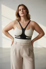 Plus Size Black Women's Belt Harness Style Leather Body Accessory - SH1374 - Image 3