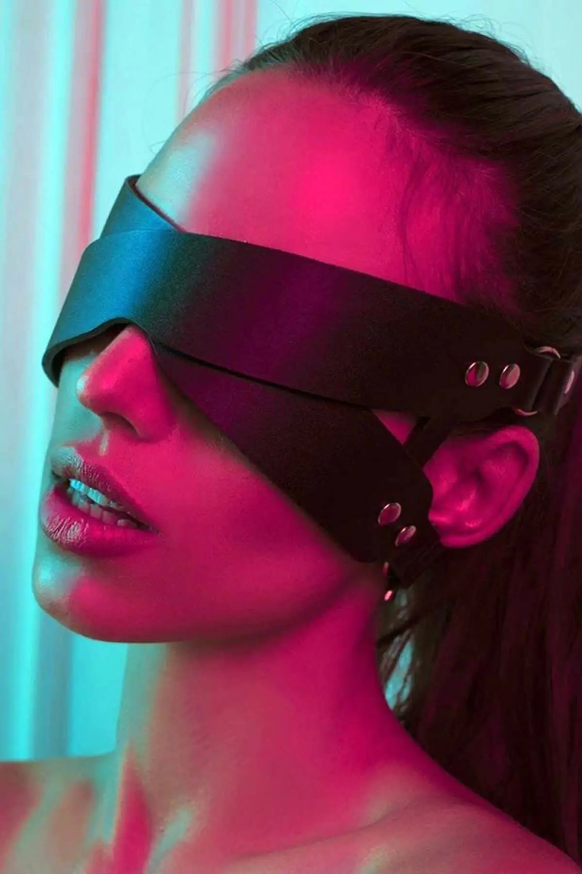 89940.webp Sexy Leather Eye Mask - SH476 - Image 1